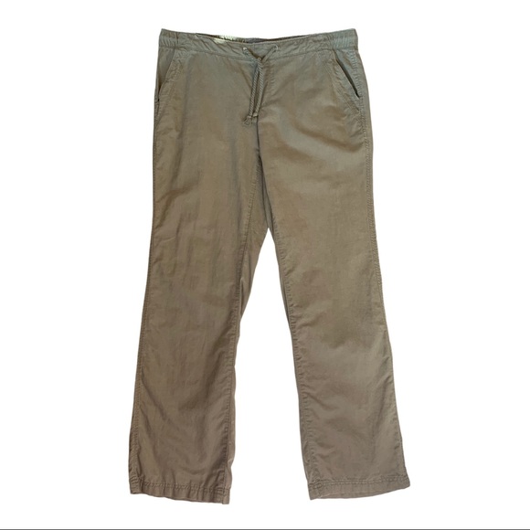 Eddie Bauer Pants - Eddie Bauer Green Linen Drawstring Pants